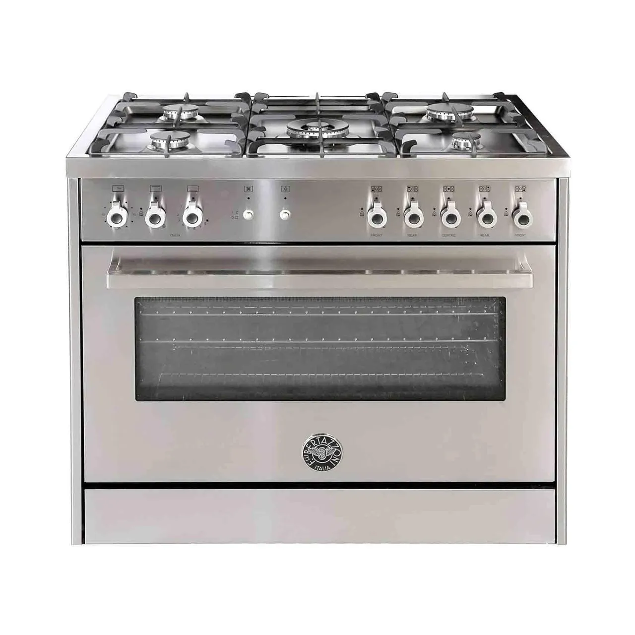 Bertazzoni طباخ غاز كامل PRO905GGVLXC فضي
