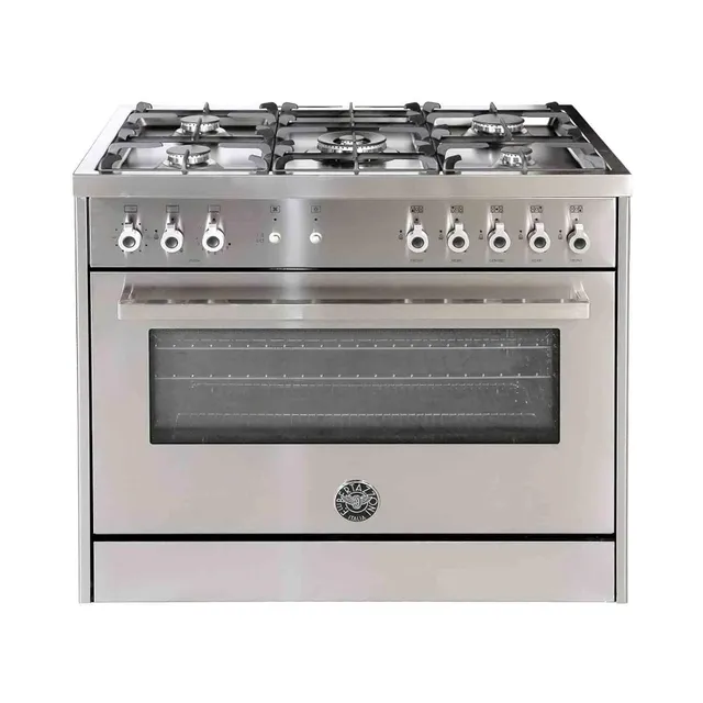 Bertazzoni Full Gas Cooker PRO905GGVLXC Silver