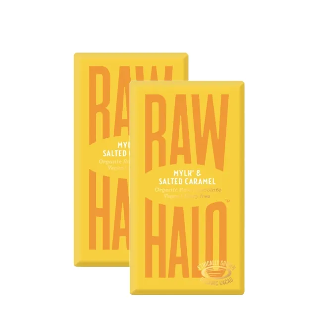 Raw Halo شوكولاتة بالحليب بالكراميل المملح