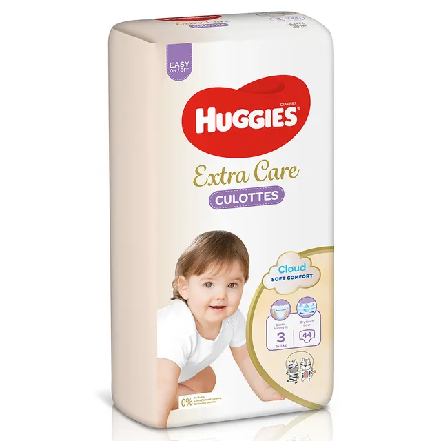Huggies Extra Care Culottes Diapers - Size 3 (6- ) - 44 Pcs