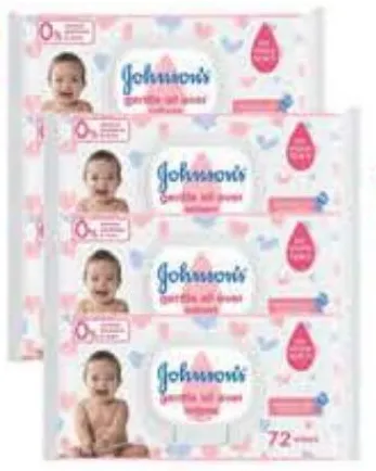 Johnson’S مناديل مبللة لطيفة لكامل الجسم