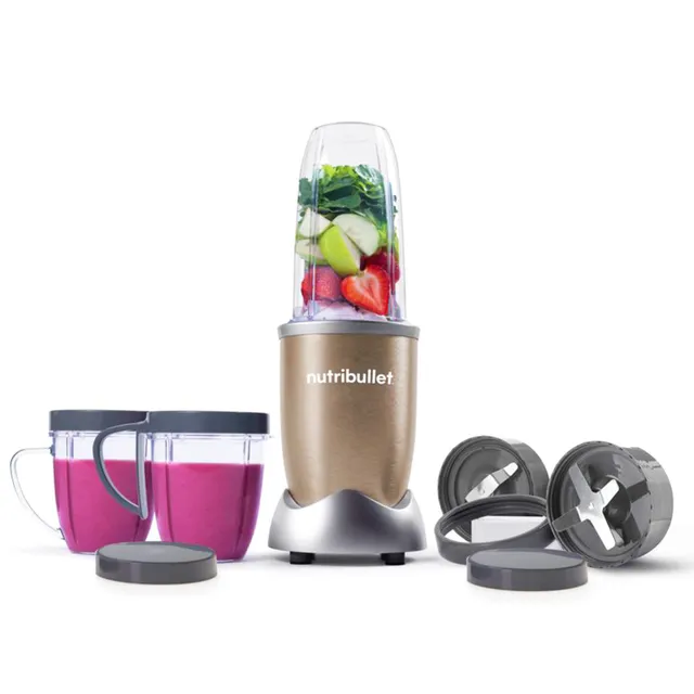Nutribullet Multi-Function High Speed Blender, 900 W, 9 Piece Accessories, Copper Gold, NB9-1212