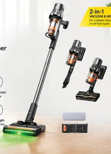 deerma مكنسة كهربائية لاسلكية مع وظيفة المسح T30W Xt