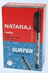 Nataraj قلم حبر جاف Surfer أسود 0.7mm متنوع