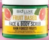 Bioluxe Naturals مقشر الوجه والجسم بالفواكه بفواكه الغابة المطيرة