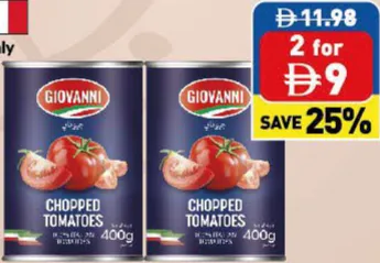 Giovanni جيوفاني طماطم مقطعة