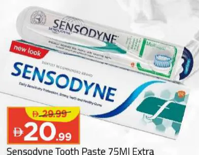 Sensodyne Tooth Paste + Tooth Brush Extra Fresh / Fluoride