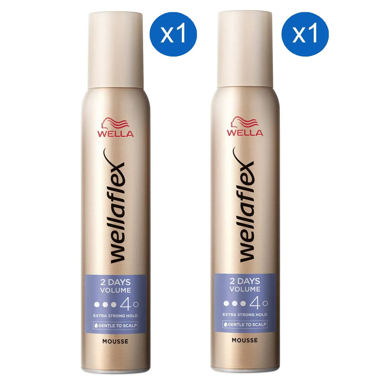 موس مكثف Wellaflex يدوم يومين 2 Days، عبوة من 2