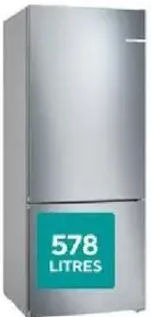 Bosch Series 4 Bottom Mount Refrigerator Kgn76Vi31M