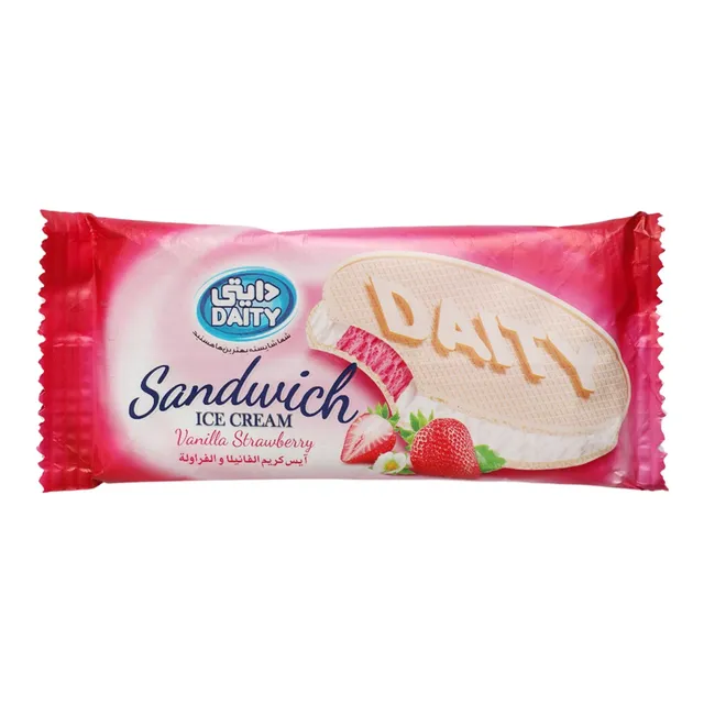 Daity Vanilla Strawberry Sandwich Ice Cream