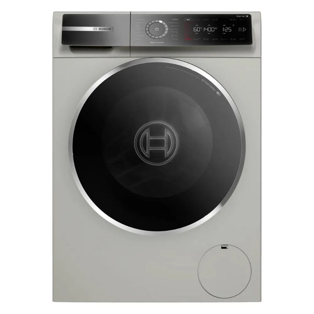 Bosch غسالة ملابس قائمة بذاتها Series 8 | تحميل أمامي | فضي inox | WGB2440XGC