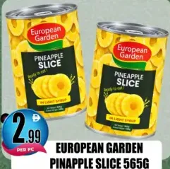 European Garden شرائح أناناس