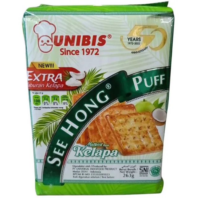 Unibis Se Hong Puff Malkist Rasa Kelapa