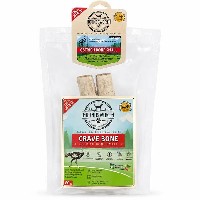 houndsworth Hypoallergenic Ostrich Crave Bone