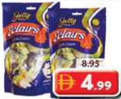 Jolly Eclairs with Milk Cream