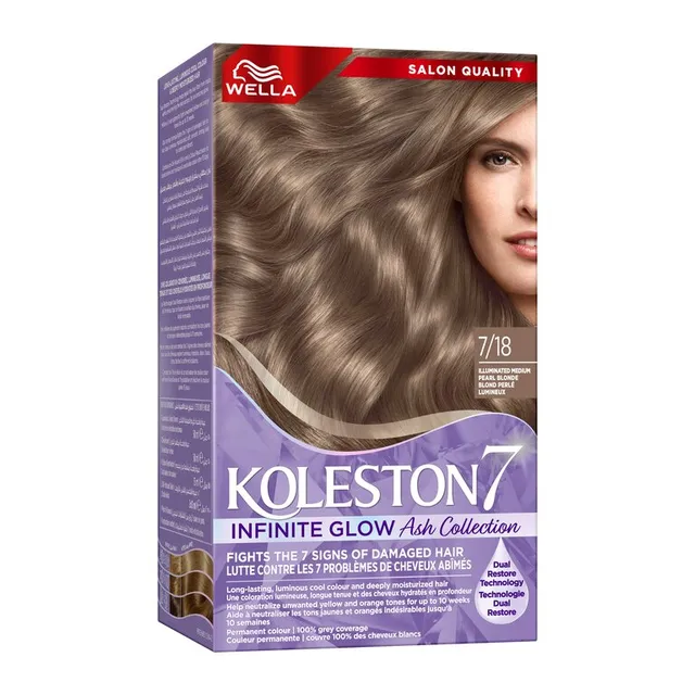 Wella Koleston Kit 7/18 Infinite glow Ash Collection