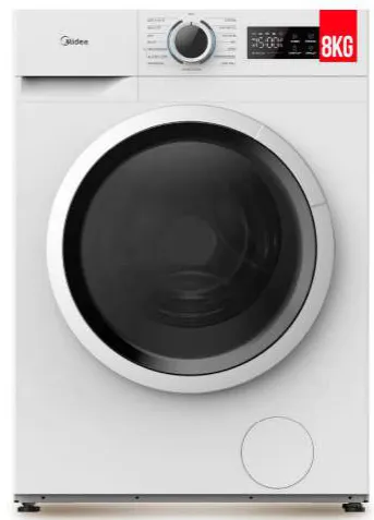 Midea غسالة تحميل أمامي بيضاء