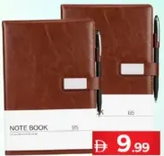 Fitak Notebook With Leather Cover & Pen B5