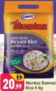 Unikai Mumtaz Basmati Rice