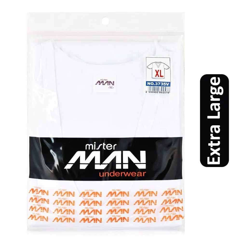 Mister Man تيشيرت داخلي رجالي Mister MNN - أبيض، Extra Large