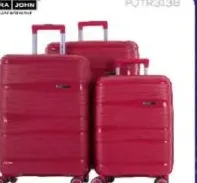 Para John حقيبة سفر PP بعجلات 8 Pjtr3338