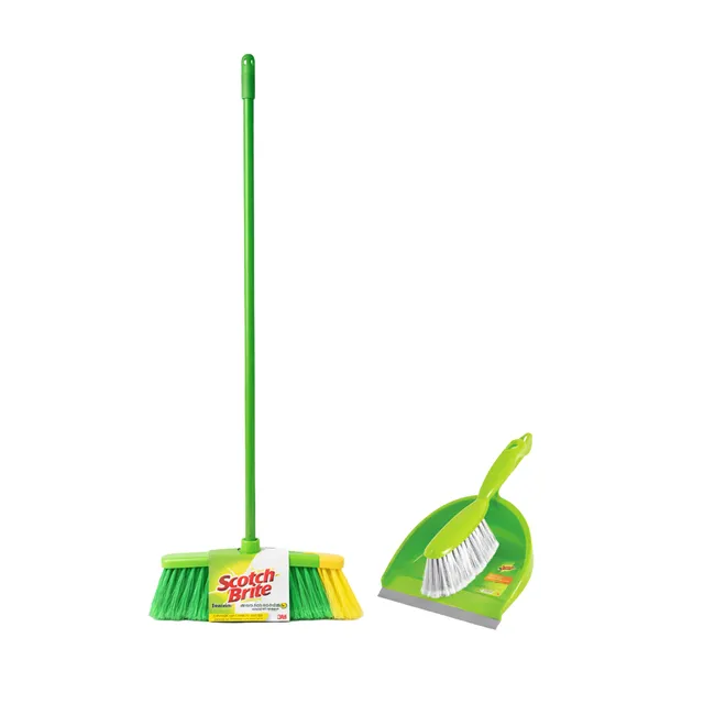 3M Scotch Brite Scotch Brite 3M Indoor Broom + Dust Pan