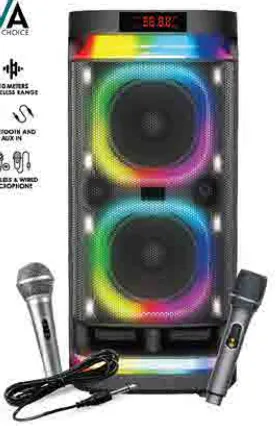 Vltava Party Speaker VL1214; 75 W; USB, Bluetooth, AUX