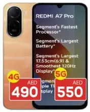 Redmi A7 Pro 5G; 4 GB/128 GB