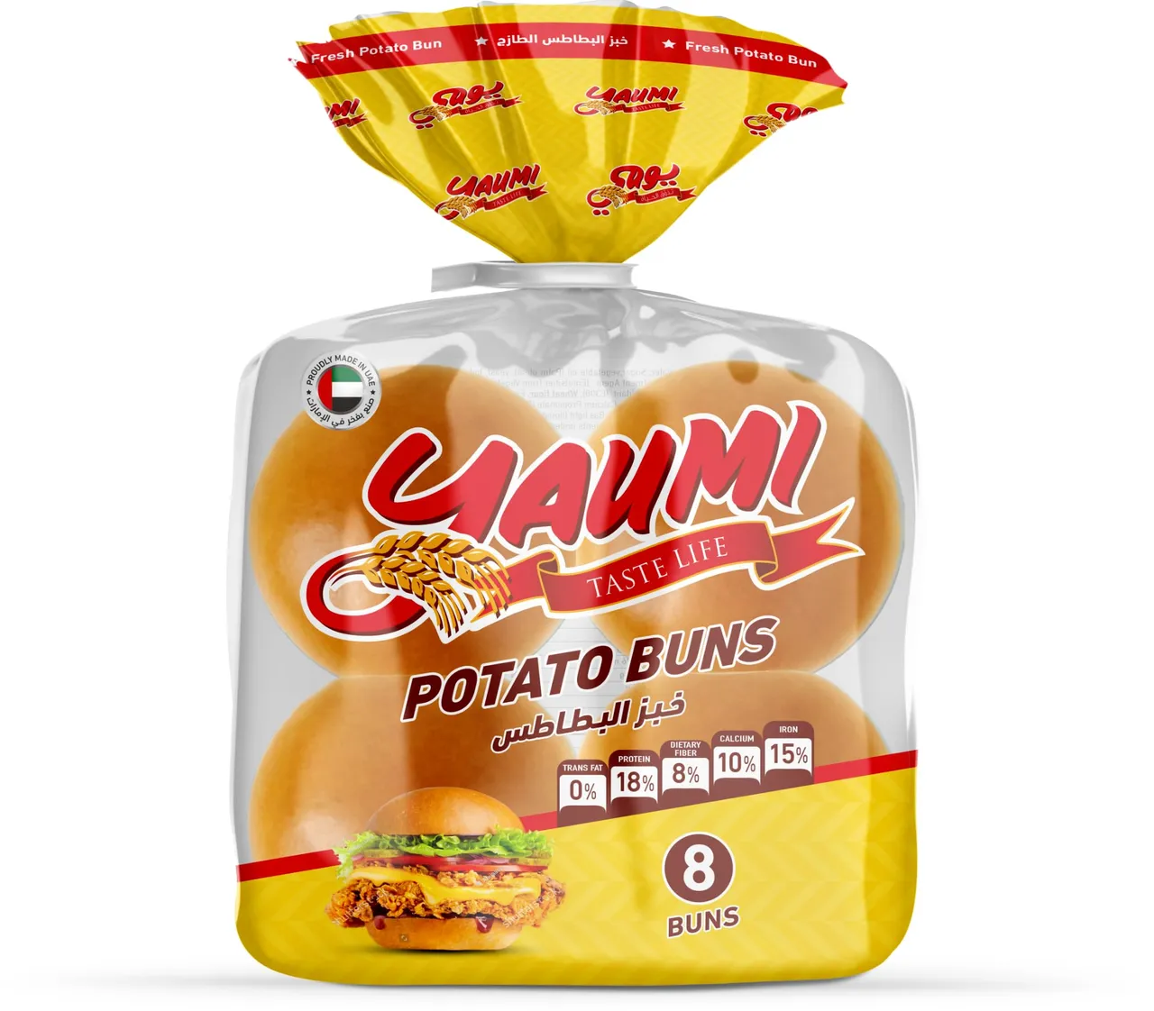 Yaumi خبز البطاطس باكيت