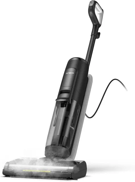 Tineco iFloor 5 Steam All-in-One Wet Dry Vacuum Cleaner, Wood Floor Steam Vacuum, Ideal for Sticky Dirts, 248°F High Temperature Steam, Self Cleaning with Steam