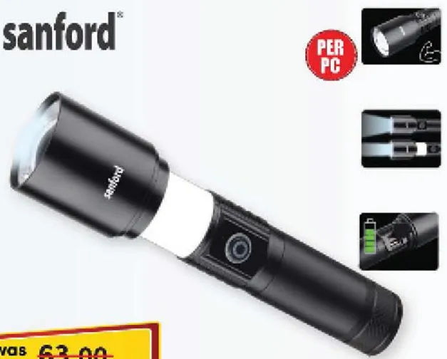 Sanford Rechargeable Led Search Light SF4677SLBS