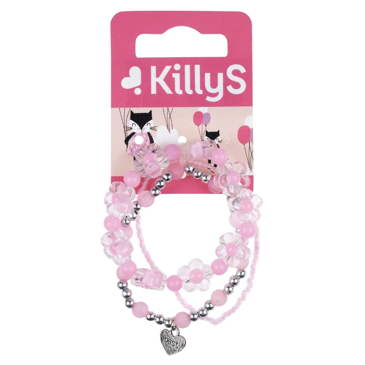 Killys طقم أساور وردية للأطفال