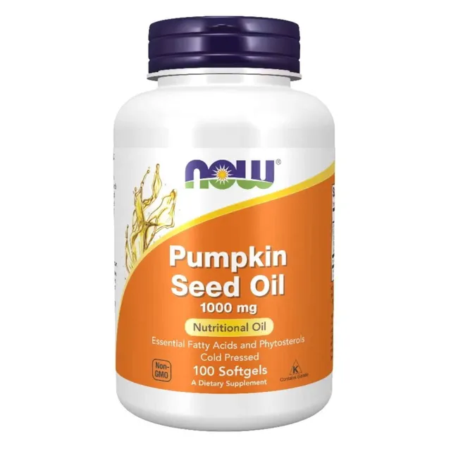 Now Foods Pumpkin Seed Oil 100 mg, 100 Softgels
