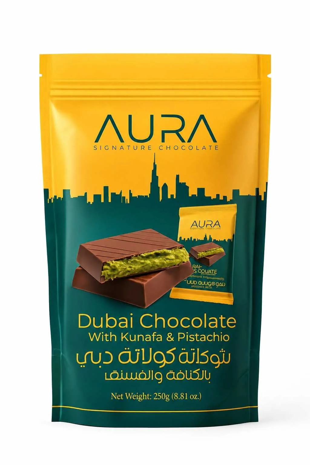 Aura شوكولاتة بالكنافة والفستق