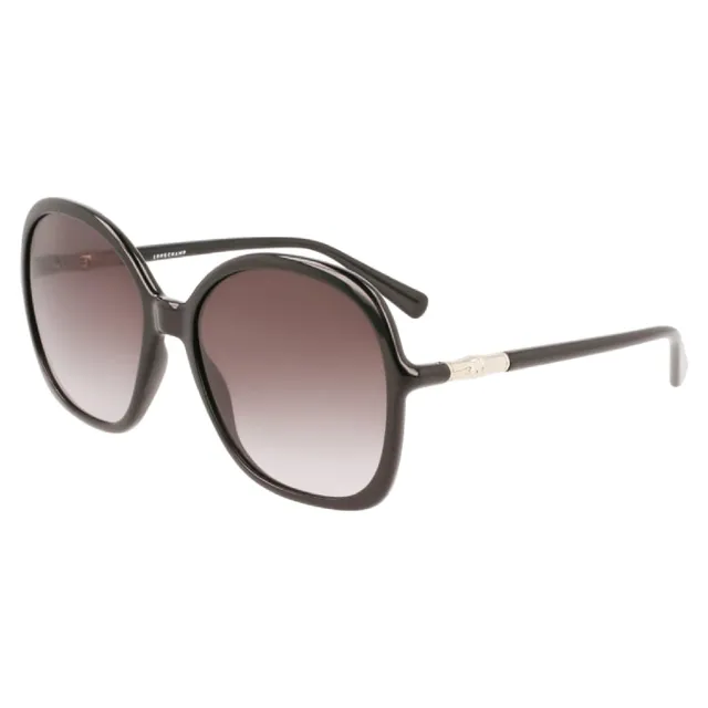 Longchamp Women's Sunglass LO711S001 Modified Rectangle Black