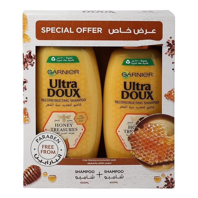 Garnier Ultra Doux Reconstructing Honey Tresures Shampoo - 600 +