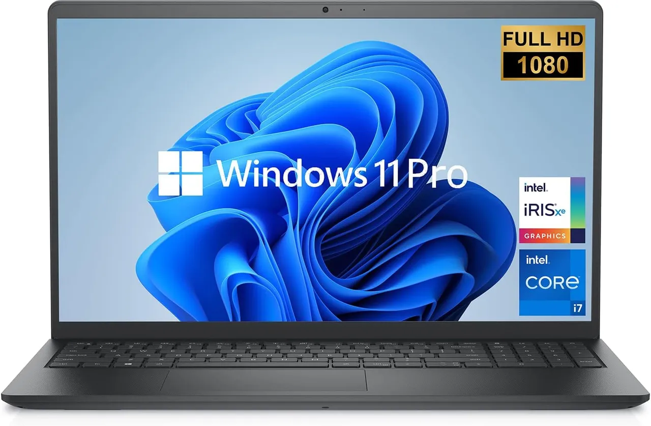 Dell لابتوب Vostro 3530، نظام Windows 11 Pro، شاشة 15.6 بوصة FHD 1080p، معالج Intel i7-1355u (10 أنوية)، رام 32GB، تخزين SSD PCIe 2TB، (ترقية RAM و SSD) كاميرا ويب، واي فاي وبلوتوث، أسود كربوني