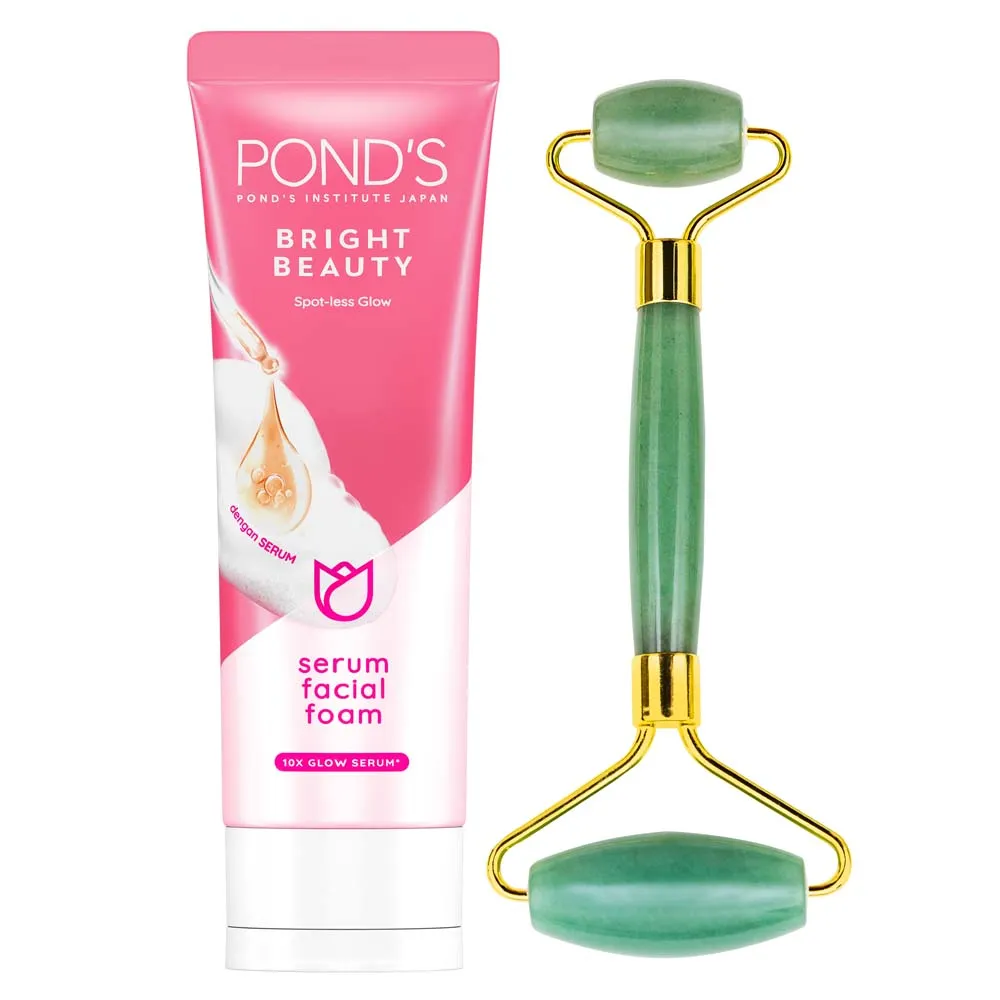 Pond'S رغوة الوجه بسيروم Bright Beauty مع مدلك Ponds