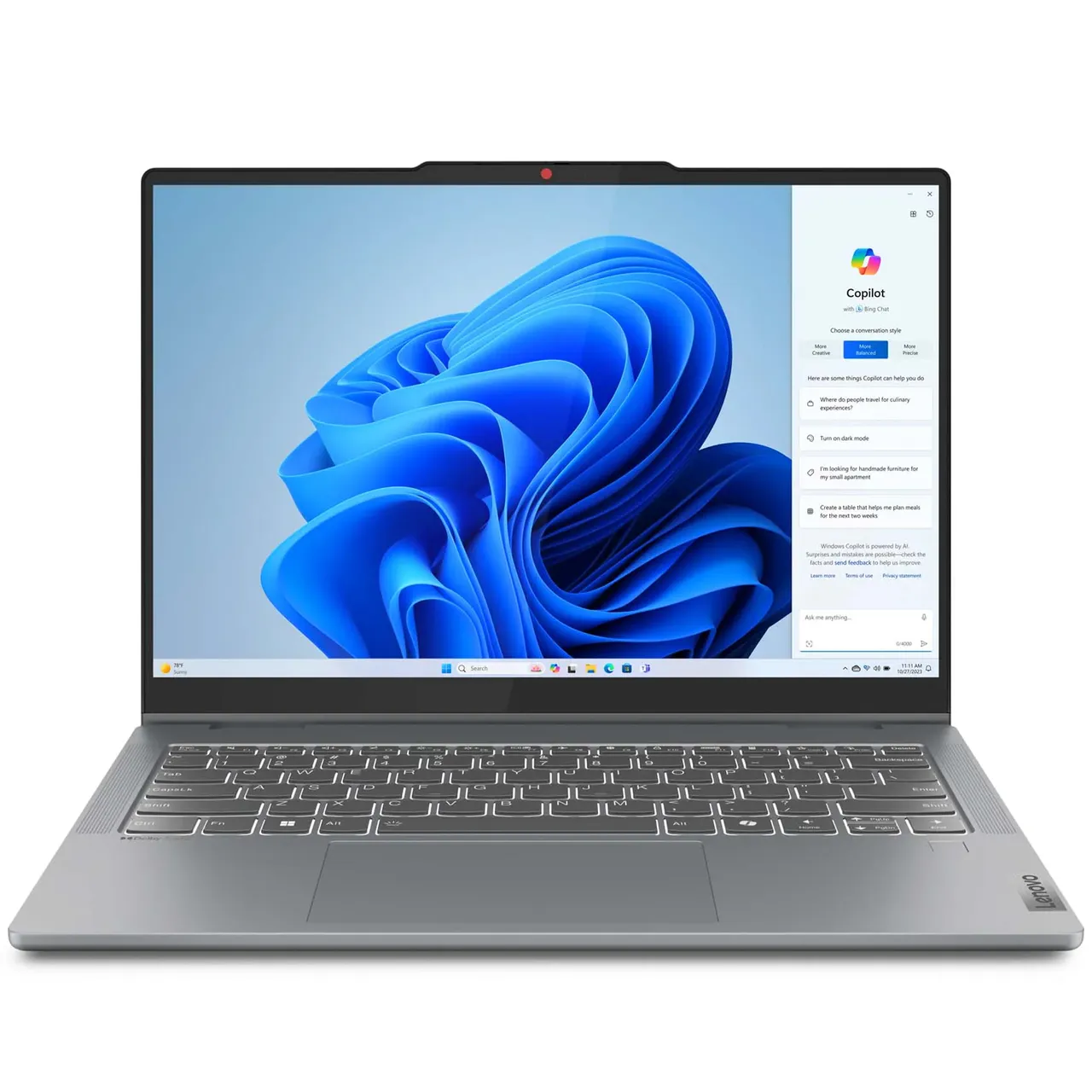 Lenovo لابتوب IdeaPad Slim 3i 2 في 1، تخزين SSD 512 GB، رمادي، رام 16 GB، معالج Intel Core i5-13420H، شاشة 14 بوصة، Windows