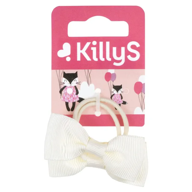 Killys Kids Cream Bow Hair Ties