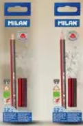 Milan أقلام رصاص جرافيت مثلثة hb