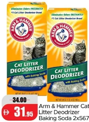 Arm & Hammer مزيل رائحة رمل القطط بصودا الخبز
