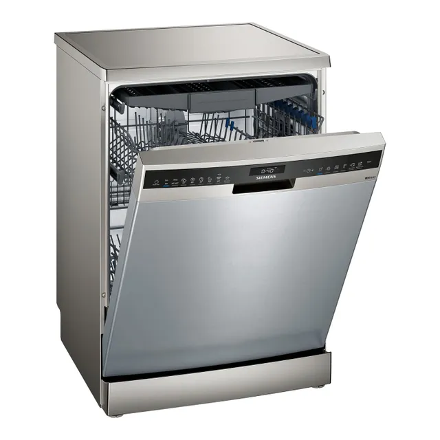 Siemens iQ500 Free Standing Dishwasher, 8 Programs, 13 Place Settings, 60 cm, Brushed steel anti-fingerprint, SN25EI38CM