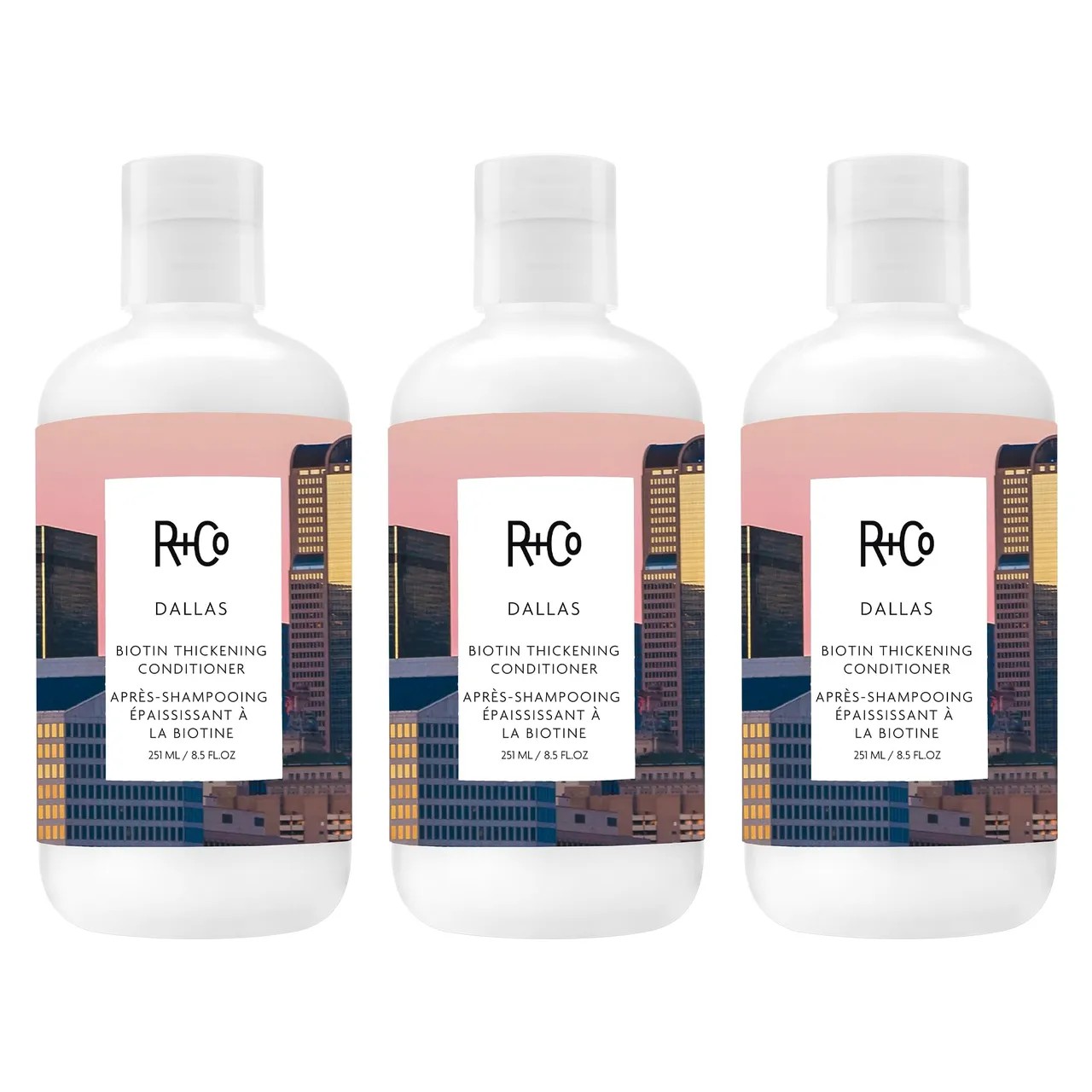 R+Co بلسم RCo DALLAS بالبيوتين لتكثيف الشعر، برائحة Dark Waves