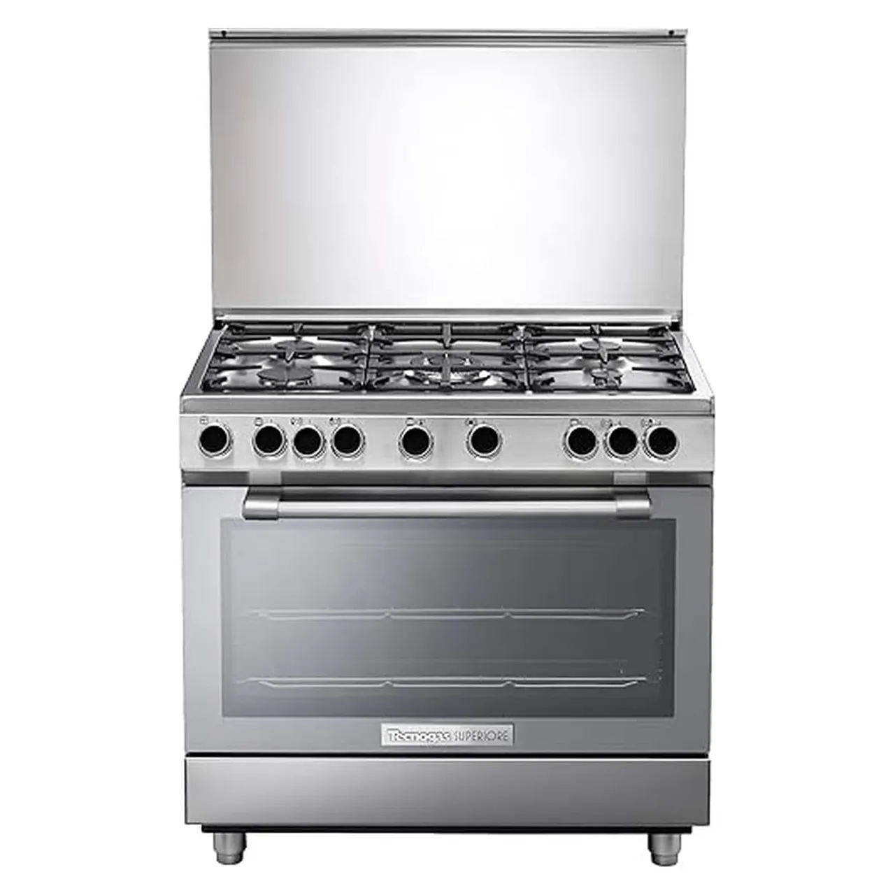 Tecnogas طباخ غاز Superiore مقاس 60cm موديل 90/، فرن N3X96G5VC، ضمان 1 سنة، صنع في إيطاليا