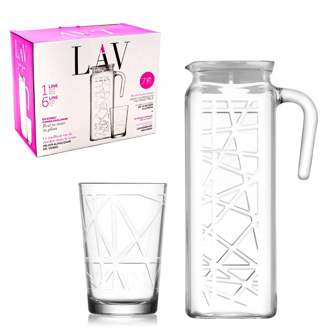 Lav طقم مشروبات لاين 7Pc