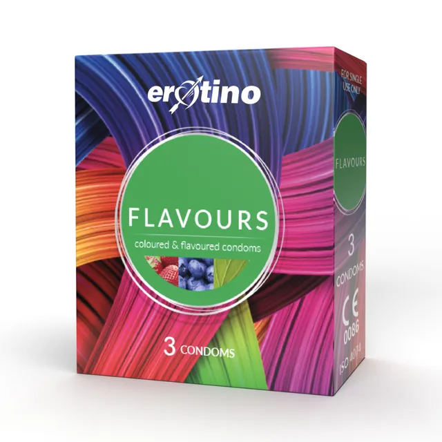 Erotino Flavours Condoms 3s