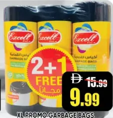 Excel Garbage Bags Black, 30 Gal