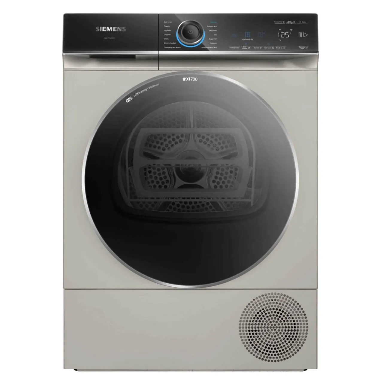 Siemens نشافة تحميل أمامي iQ700 WQ45B2BXGC فضي إينوكس