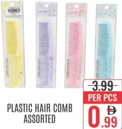 Plastic Hair Comb Assorted